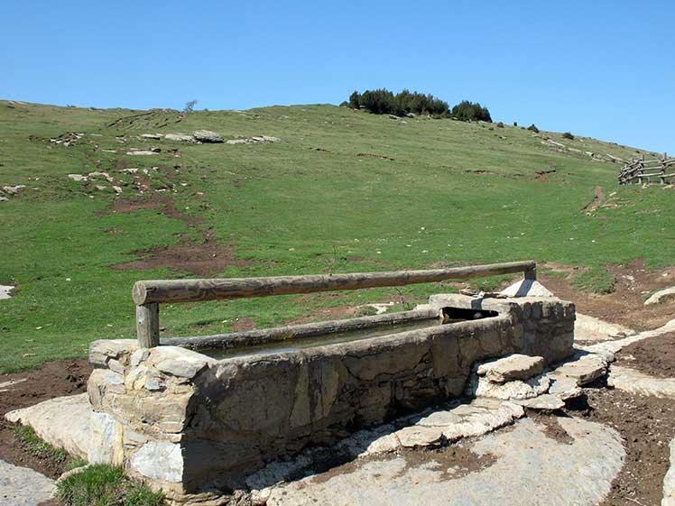 Abrevadero cercano a la balsa de Monars