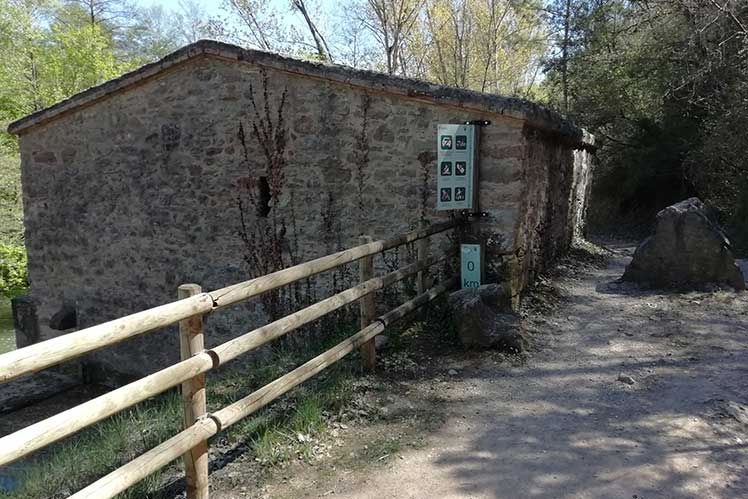 Km. 0 en la esclusa dels manresans